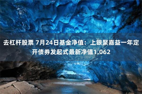 去杠杆股票 7月24日基金净值：上银聚嘉益一年定开债券发起式最新净值1.062