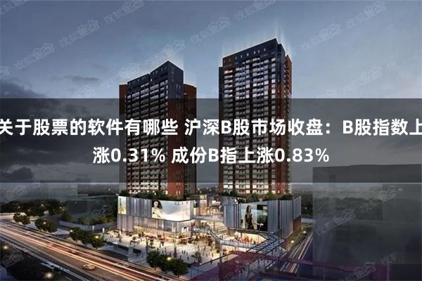 关于股票的软件有哪些 沪深B股市场收盘：B股指数上涨0.31% 成份B指上涨0.83%